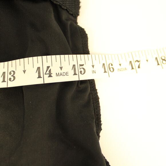 Lands' End Black Textured One Piece Swimsuit Womens Tall Size 12L Lined Bra - Picture 11 of 11